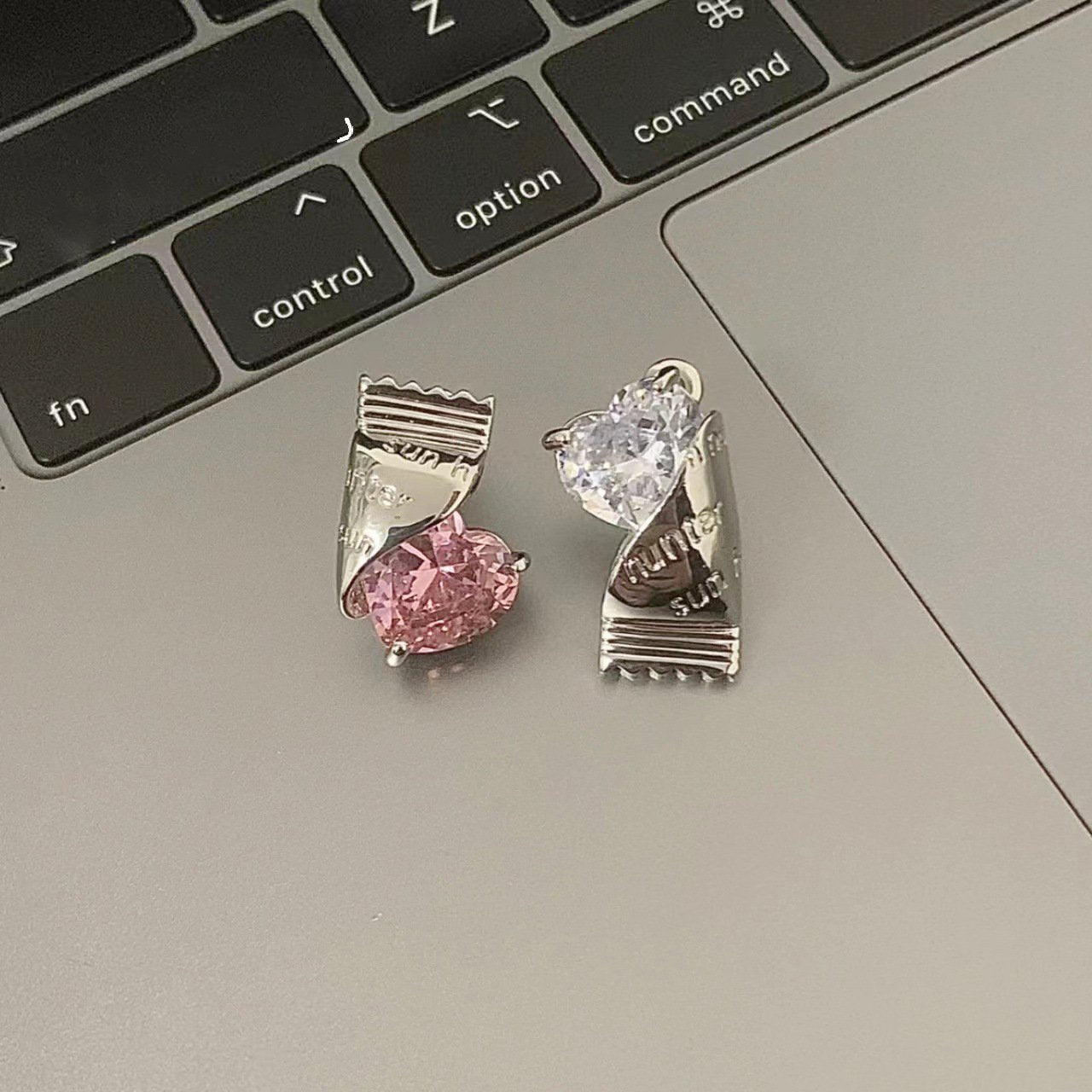 Colorful Candy Pendant Necklace and Earrings