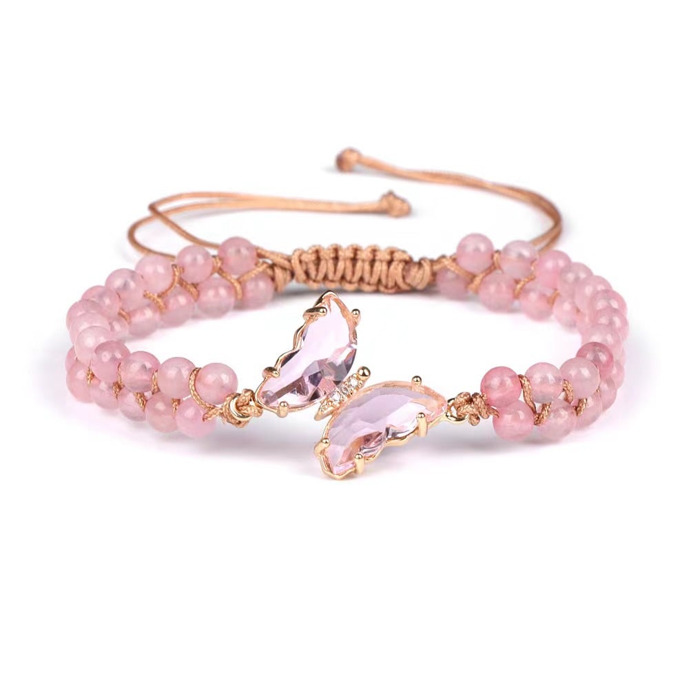 🎇Hot Sale -70% OFF For Memorial - Eternal Love Crystal Butterfly Bracelet🦋(Give a free card)