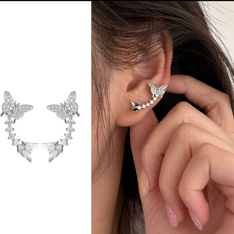 Elegant Zircon Diamond Butterfly Crawlers
