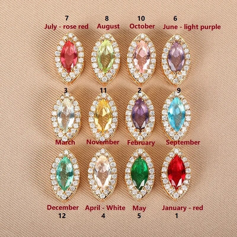 Birthstone Necklace in Gold with Water Drop Pendant