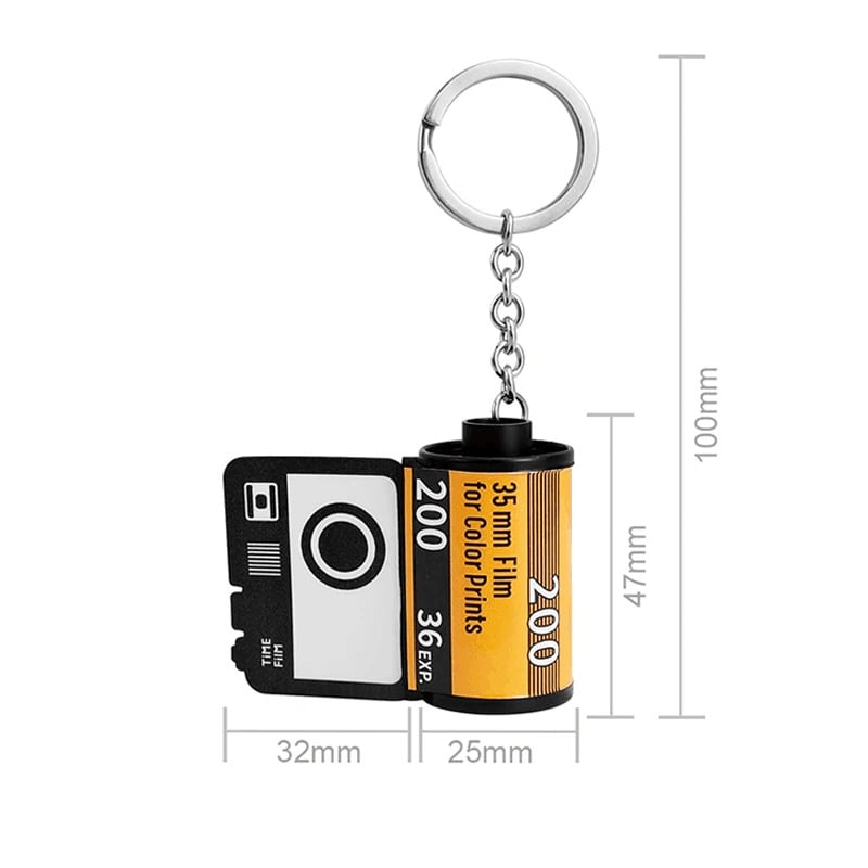 Custom Colorful Camera Roll Keychain Romantic Personalized Gifts