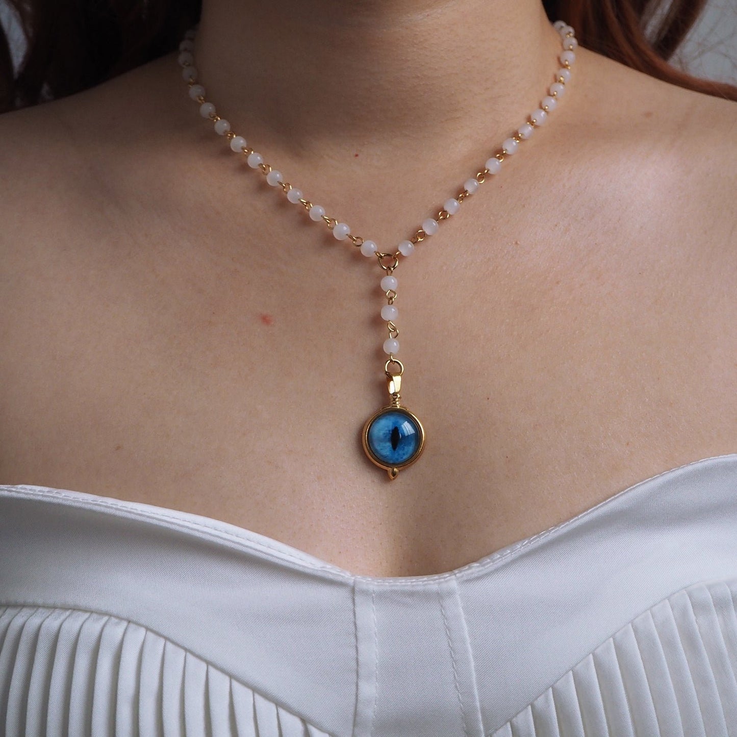 Custom Pet Eye Necklace