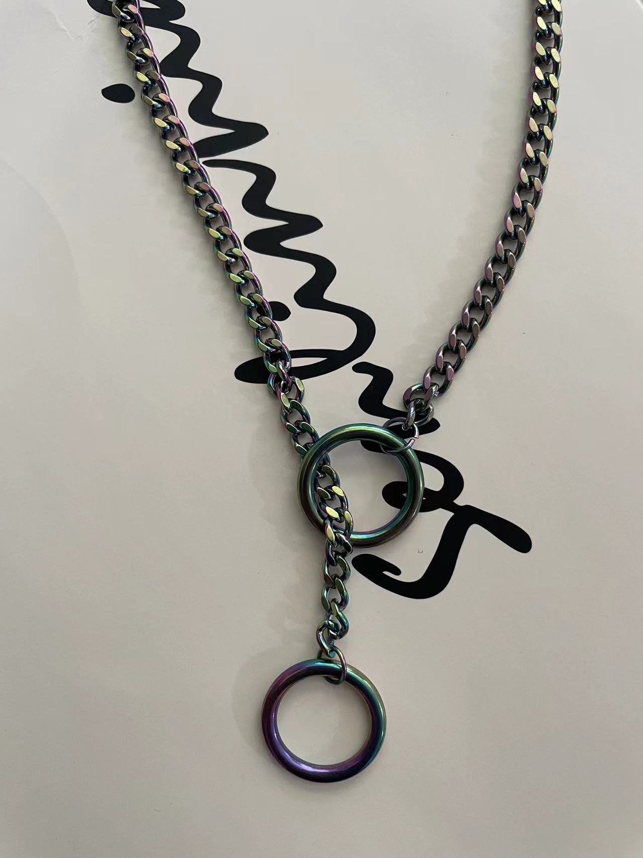 Slip Chain Heart Choker