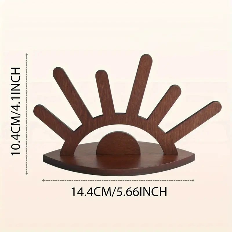 Wooden Ring Holder, Evil Eye Ring Display Wood Ring Stand