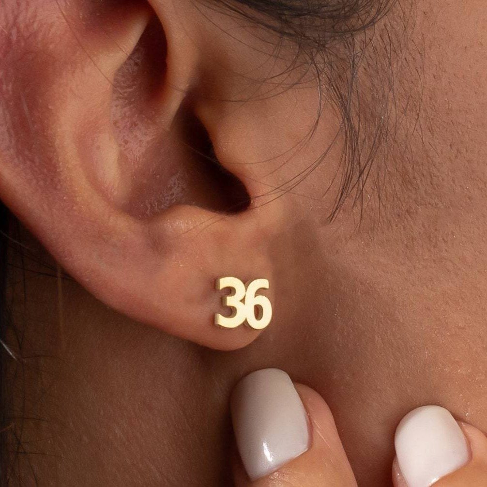 Customize Lucky Number Earring