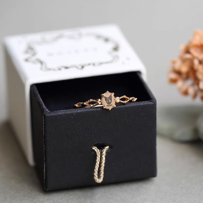 Custom Pet Portrait Ring