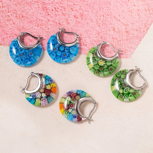 Murano Style Earrings