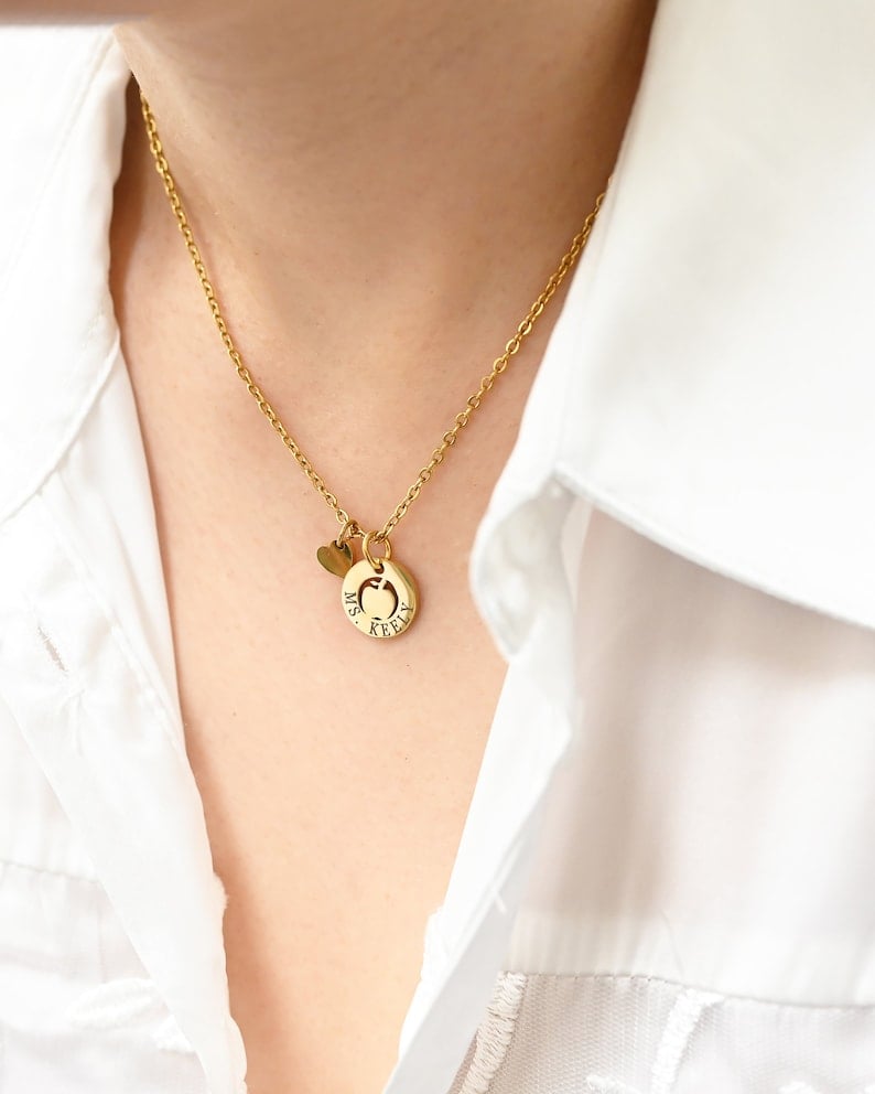 🍎Personalized Apple Necklace Personalized Mother’s Day Gift
