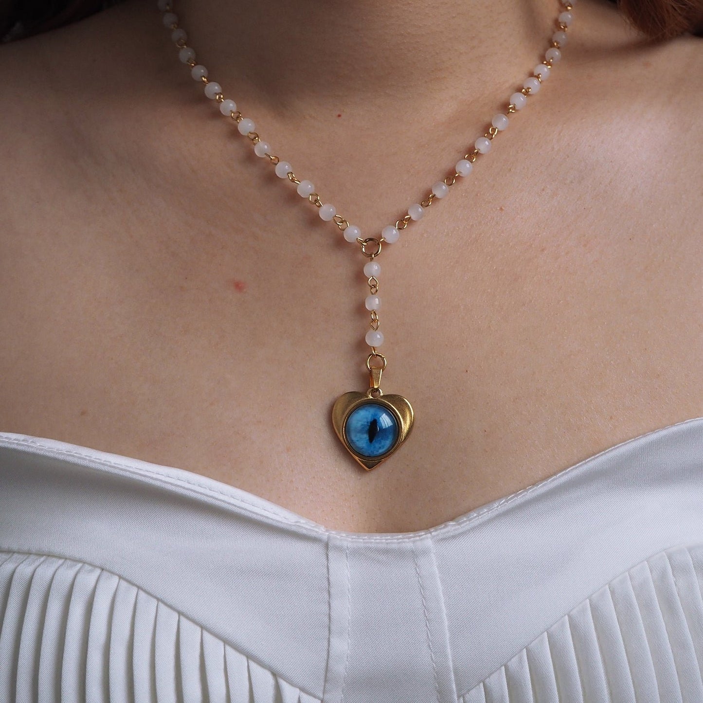 Custom Pet Eye Necklace