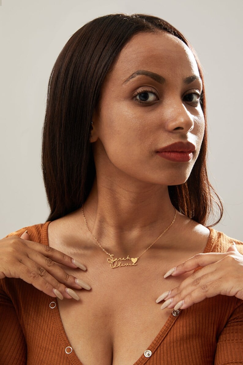 Personalized Custom Names Pendant Necklace