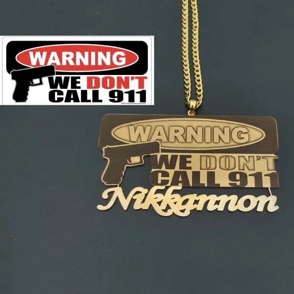 Custom Photo Engraved Pendant Necklace