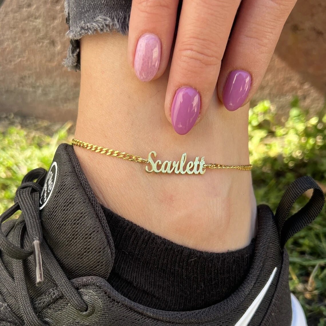 Personalized Name Anklet