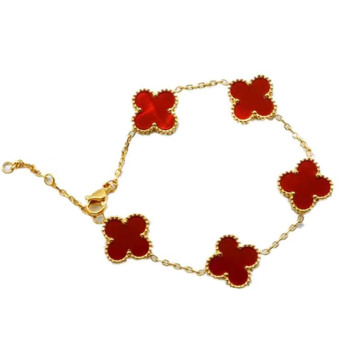 Four-leaf clover bracelet
