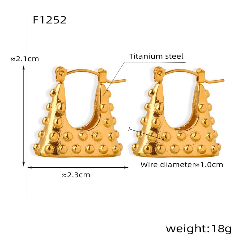 New Minimalist Punk Earrings For Women Party Retro Jewelry