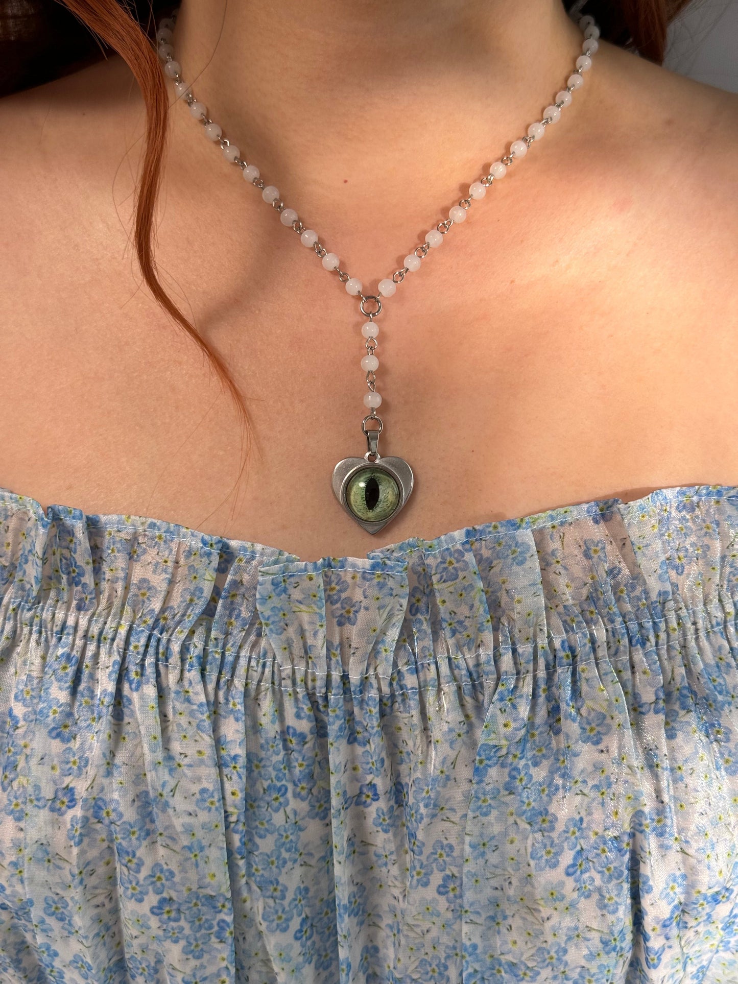 Custom Pet Eye Necklace