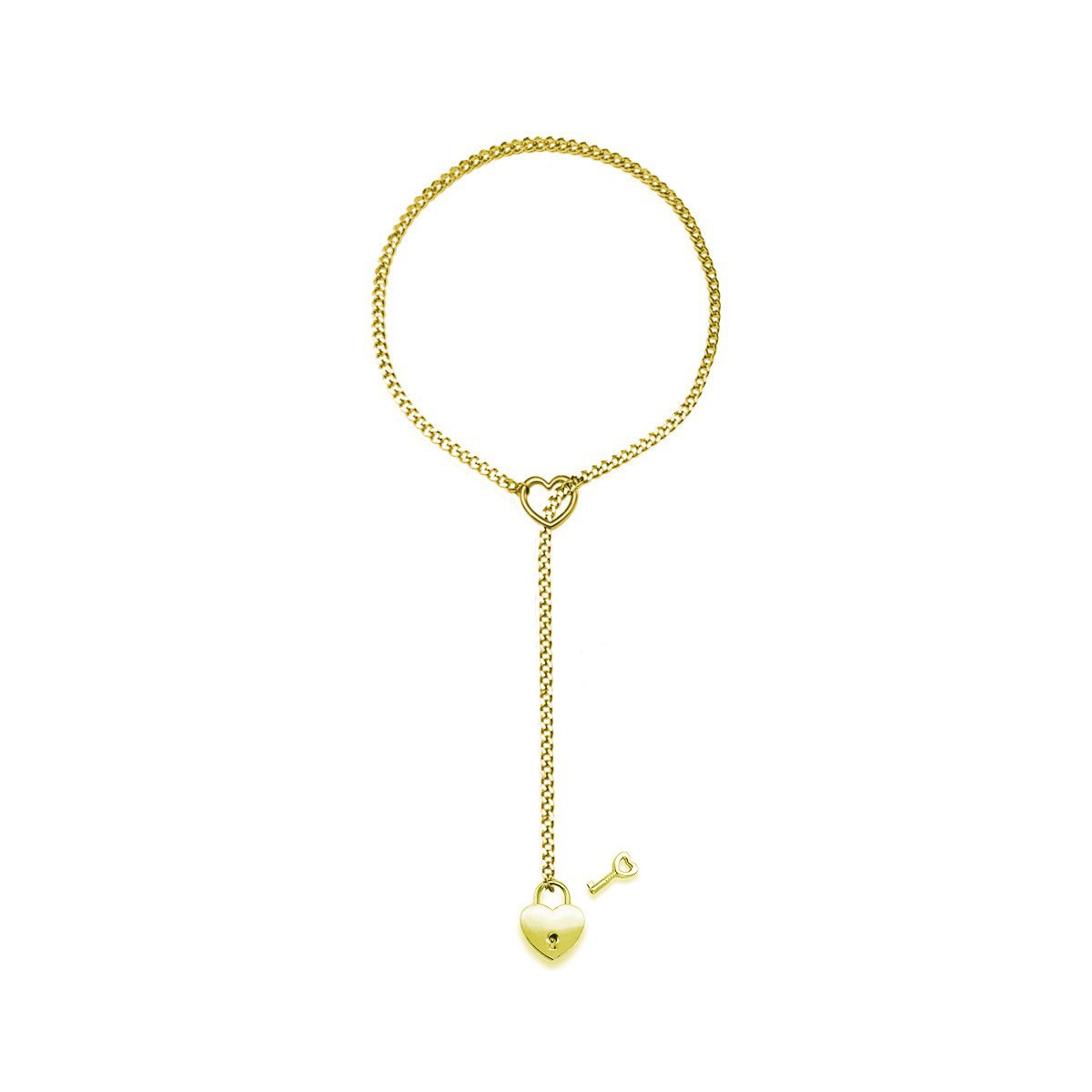 Slip Chain Heart Choker