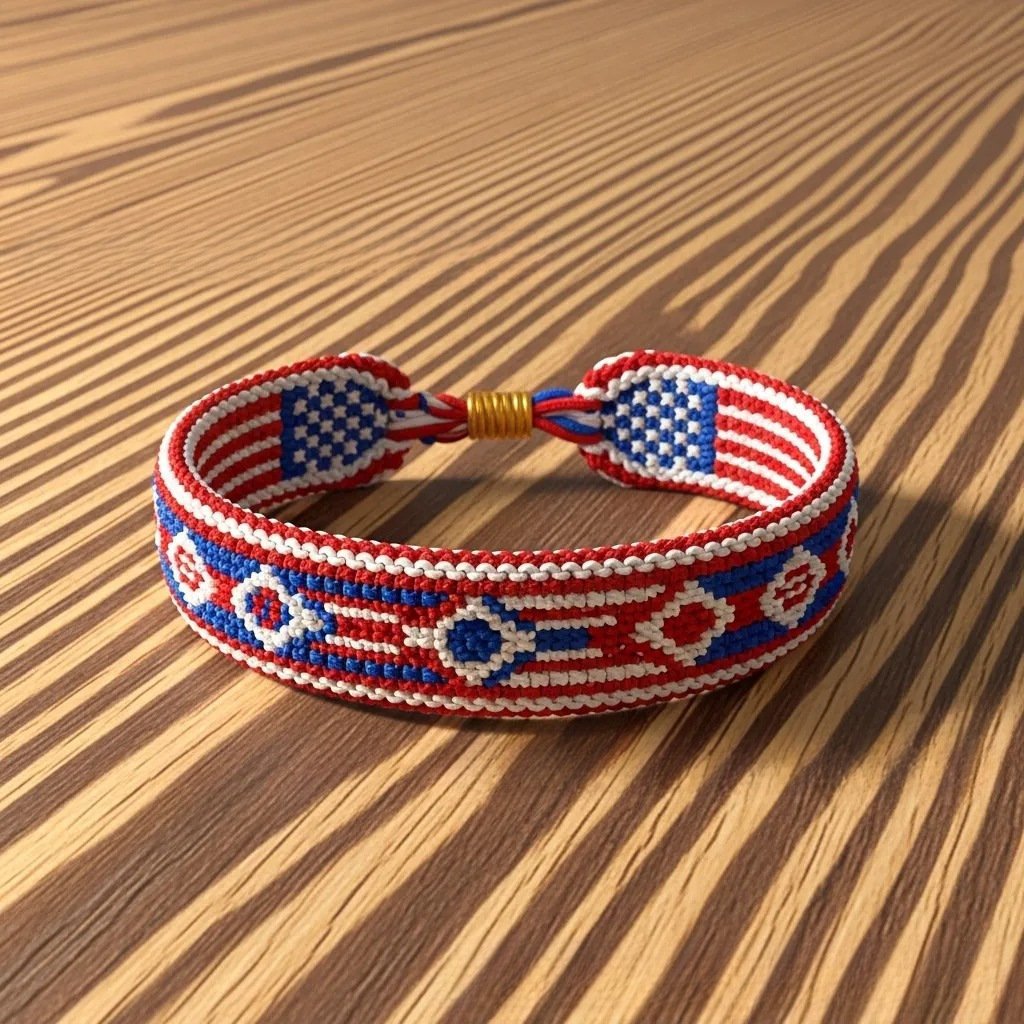 USA Pride Woven Bracelet