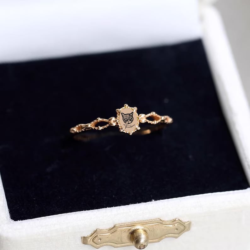 Custom Pet Portrait Ring
