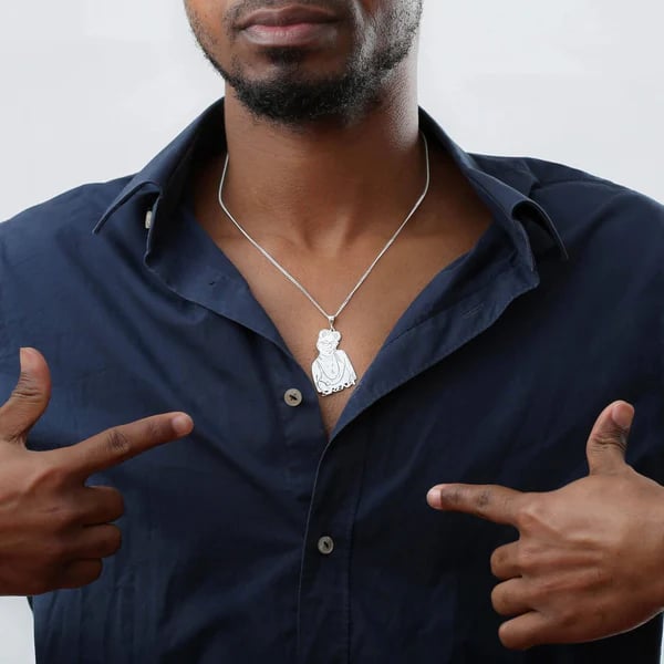 Custom Photo Engraved Pendant Necklace