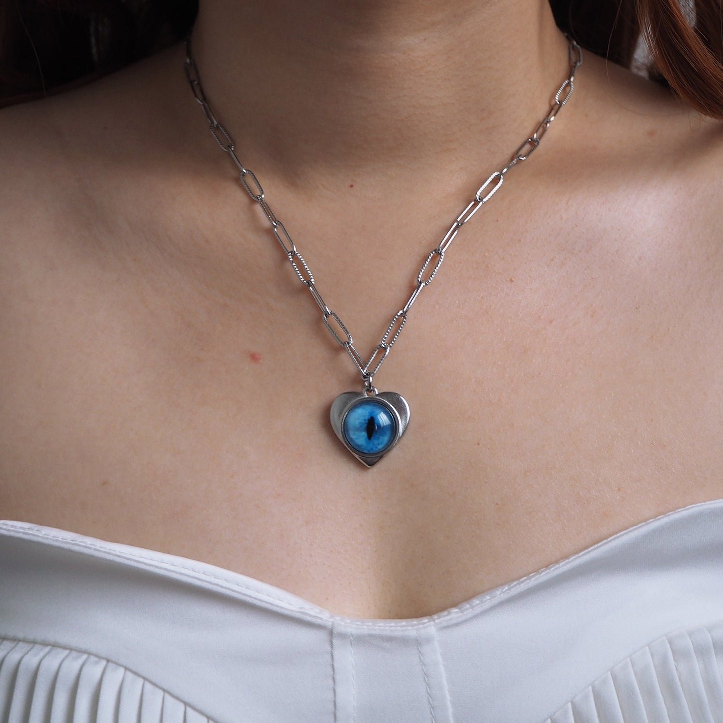 Custom Pet Eye Necklace