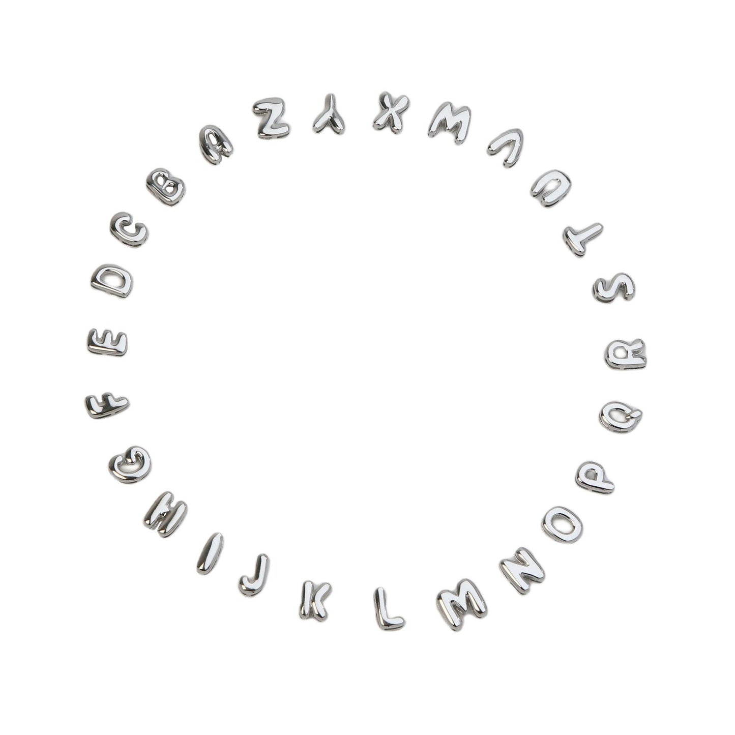 Pretty Party Girl Bubble Letter Necklace