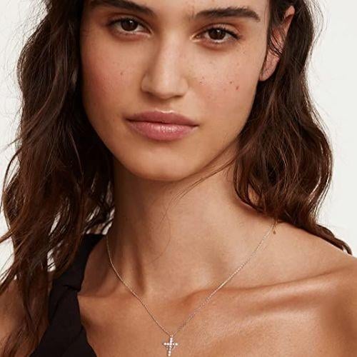 Crown with Cross Pendant Necklace