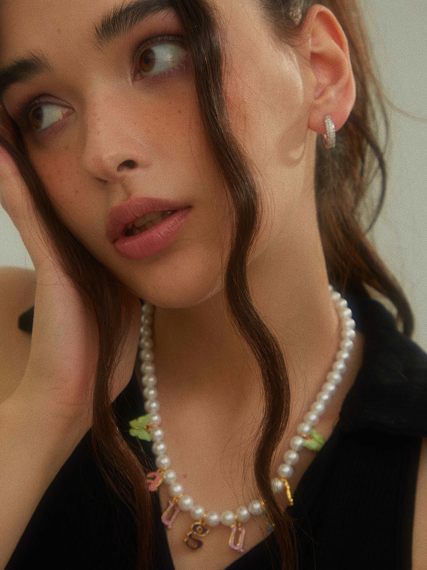 Custom 26 Letters Pearl Necklace