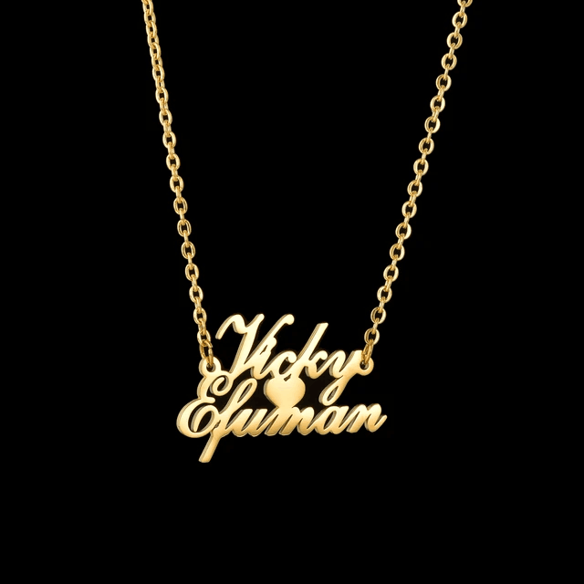 Personalized Custom Names Pendant Necklace