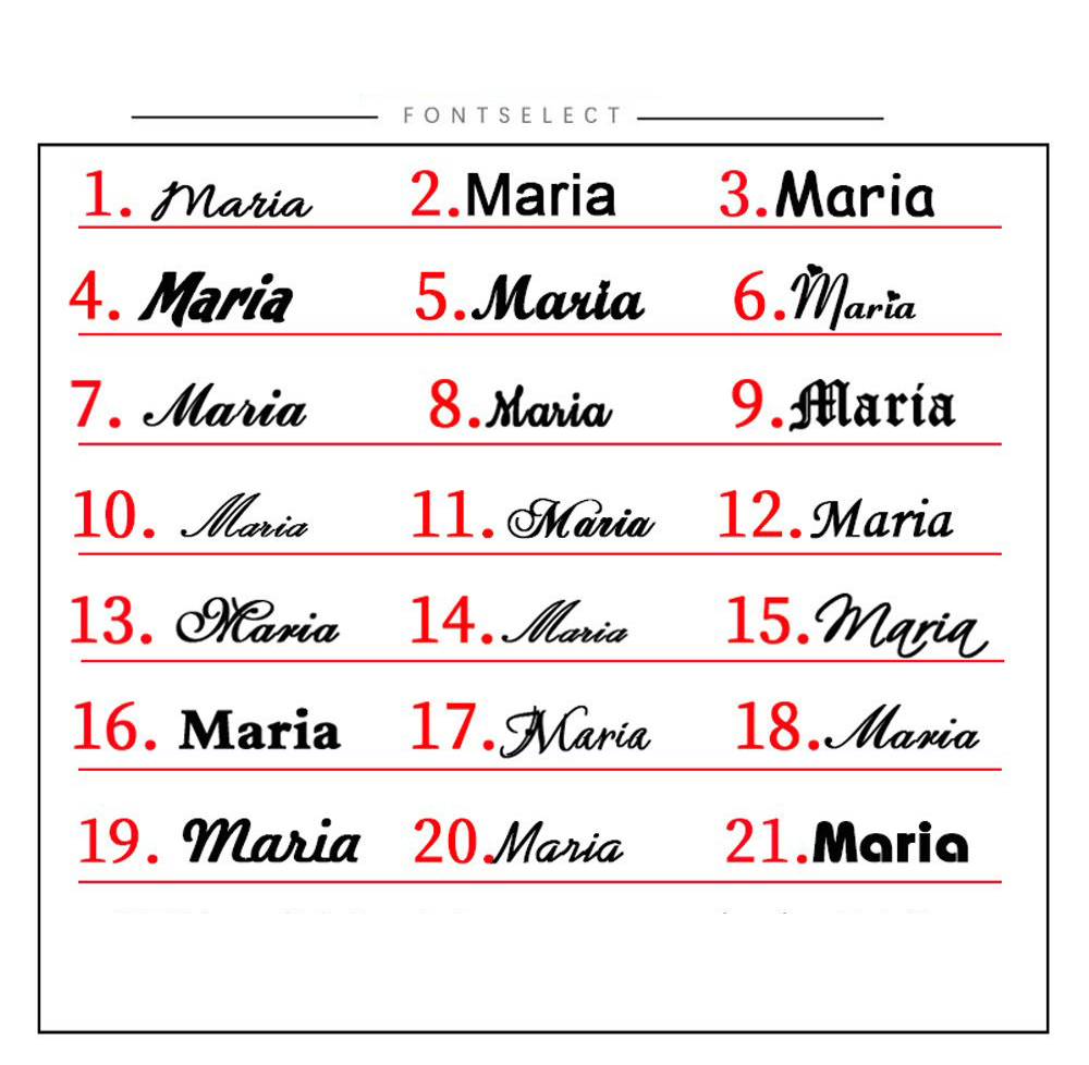 Personalized Custom Names Pendant Necklace