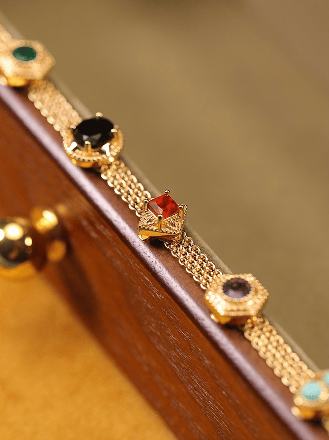 Medieval Vintage Style Necklace Set | 24k Gold Plated