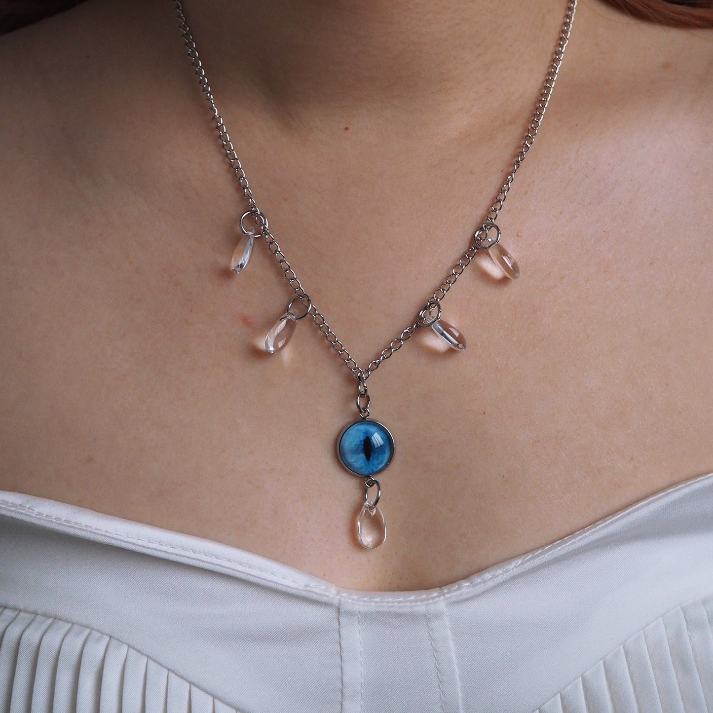 Custom Pet Eye Necklace