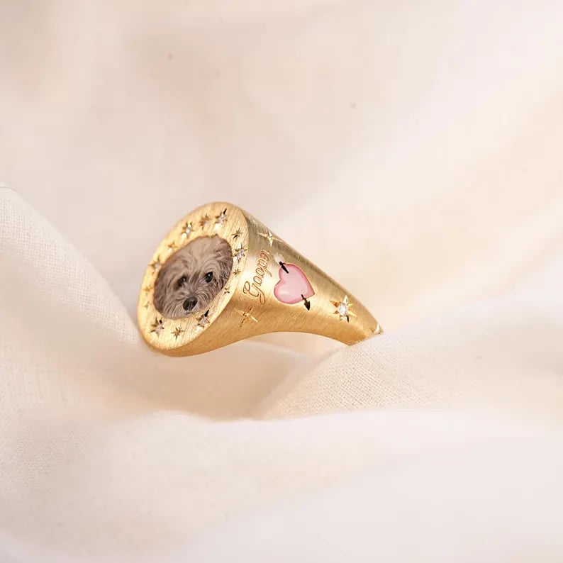 Personalized Pet Enamel Ring