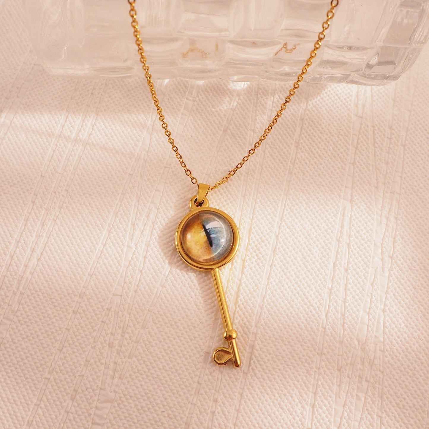 Custom Pet Eye Necklace