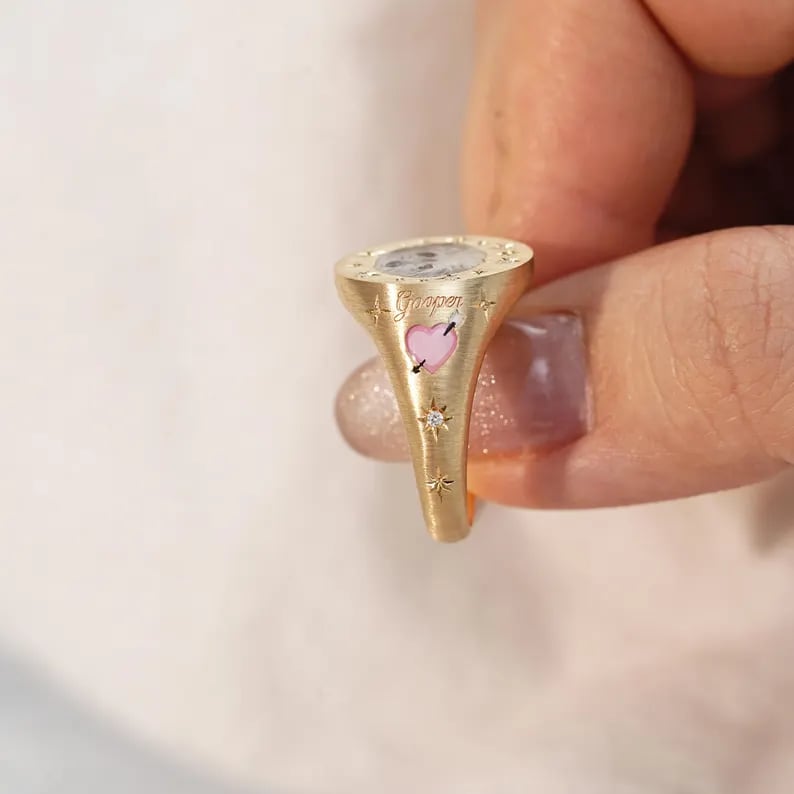 Personalized Pet Enamel Ring