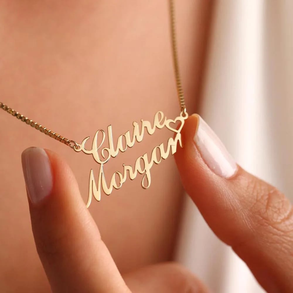 Personalized Custom Names Pendant Necklace