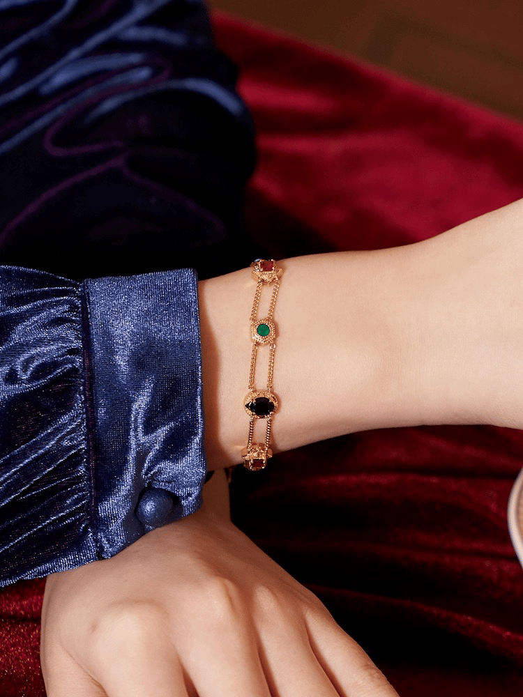 Medieval Vintage Style Necklace Set | 24k Gold Plated