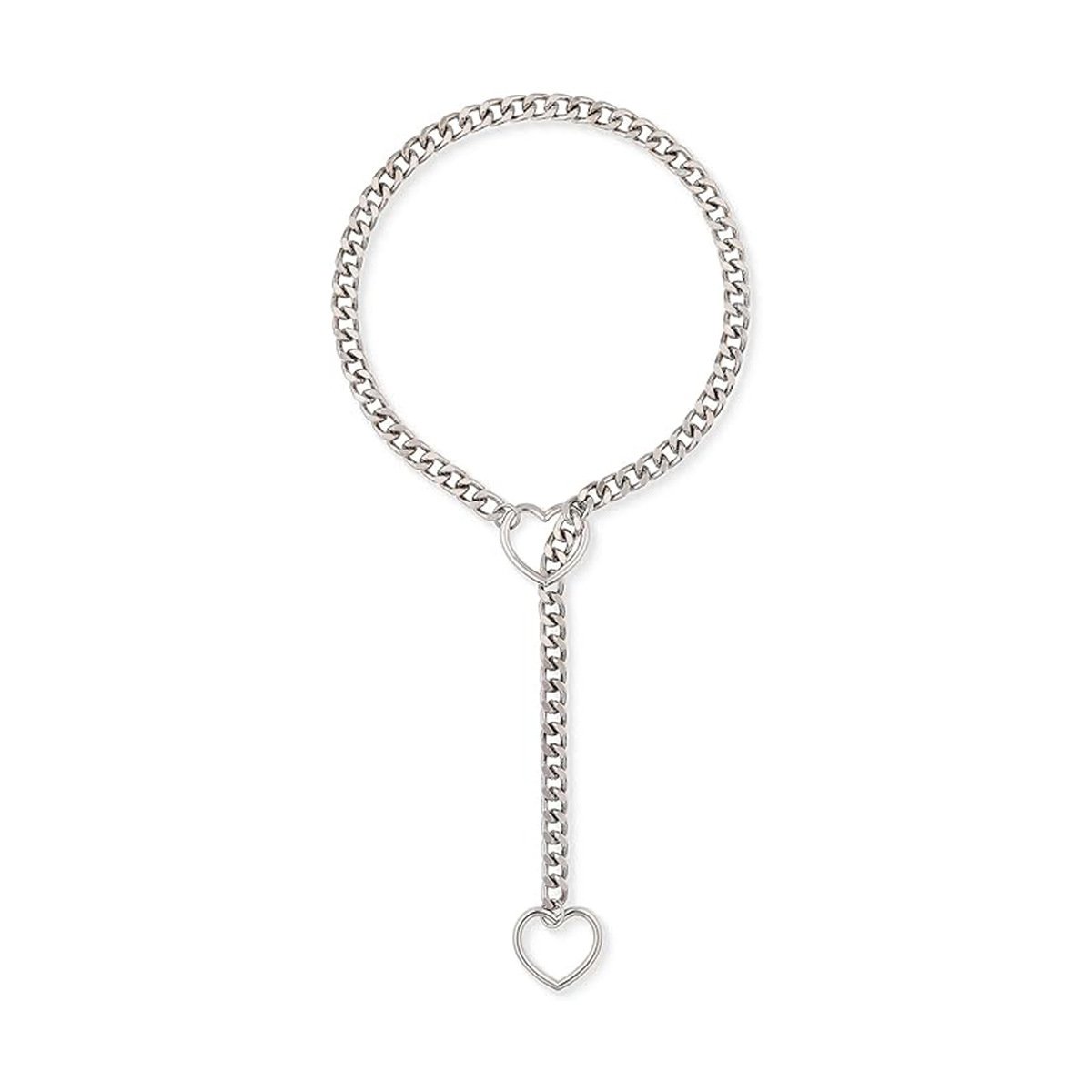 Slip Chain Heart Choker