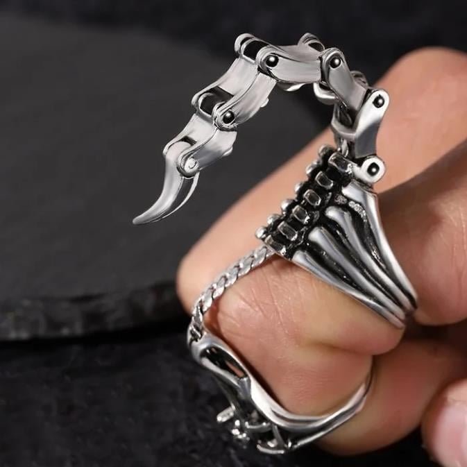 Scorpion Ring Heavy Rock Punk Joint Knuckle Ring
