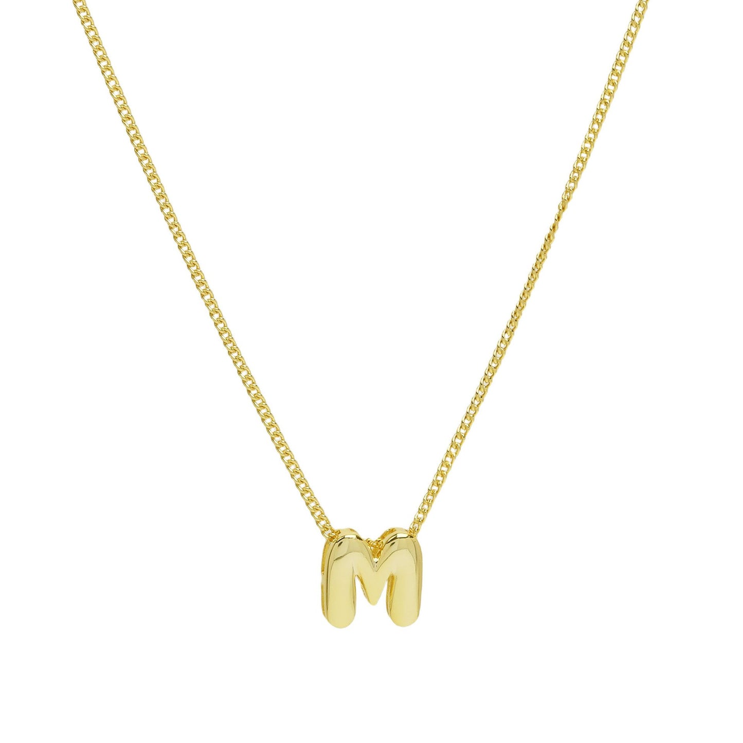 Pretty Party Girl Bubble Letter Necklace