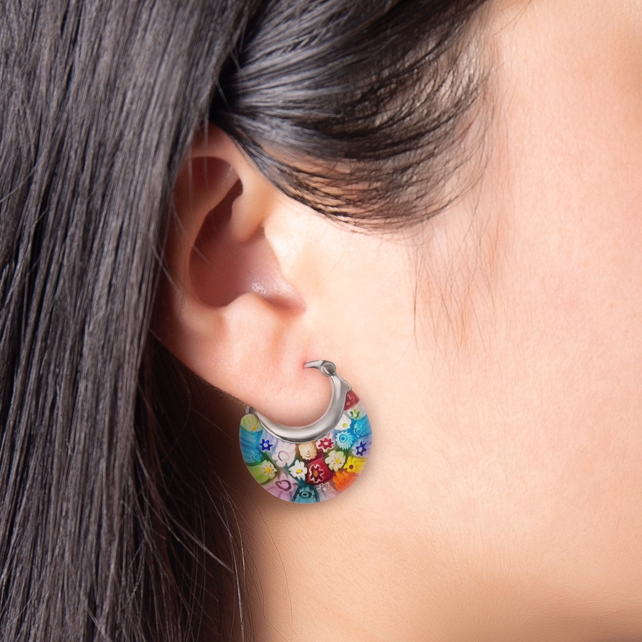 Murano Style Earrings