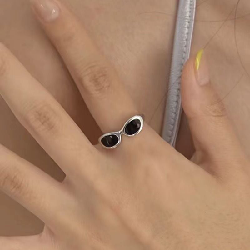 Sunglasses Ring Niche Design Spoof Fun