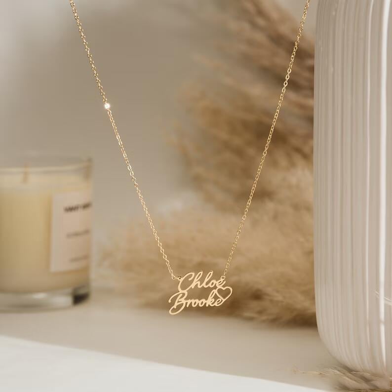 Personalized Custom Names Pendant Necklace