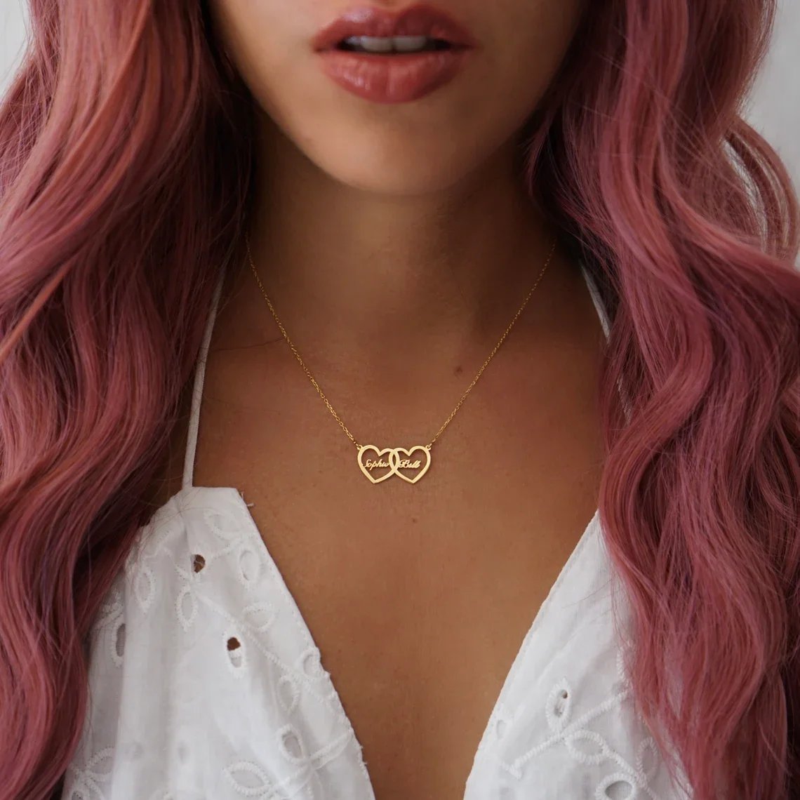 Personalized Custom Names Pendant Necklace