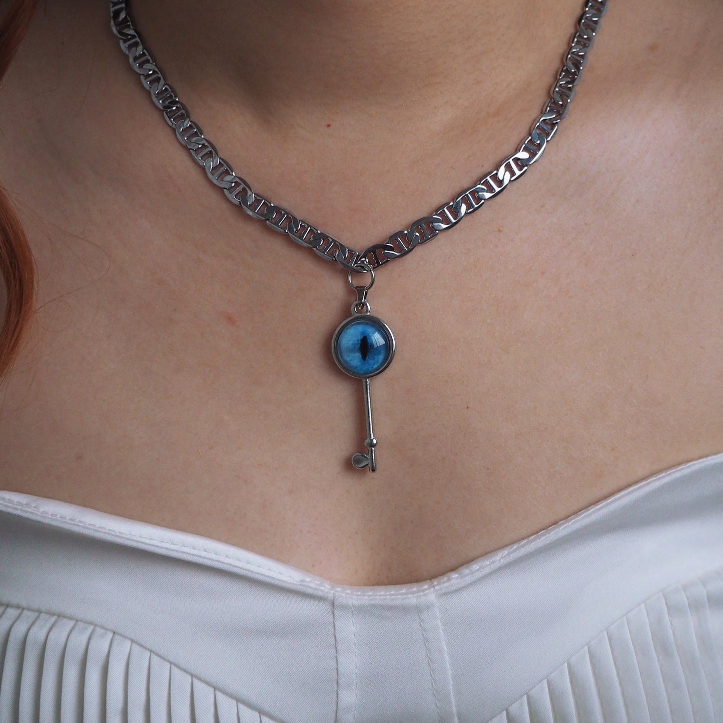 Custom Pet Eye Necklace