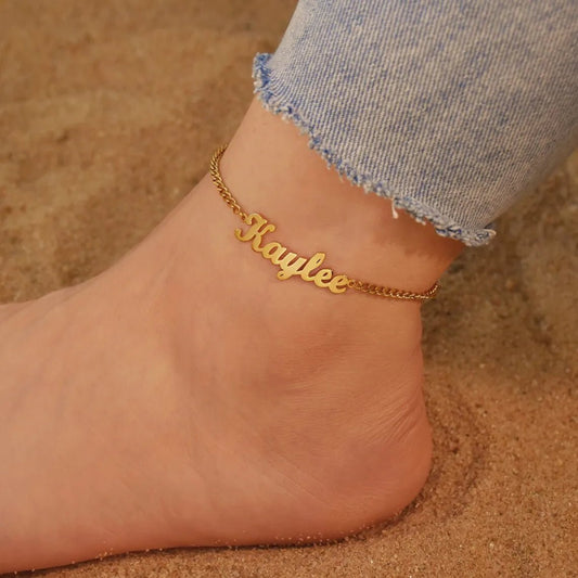 Personalized Name Anklet