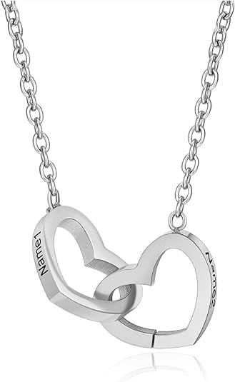 Custom Double Heart Necklace
