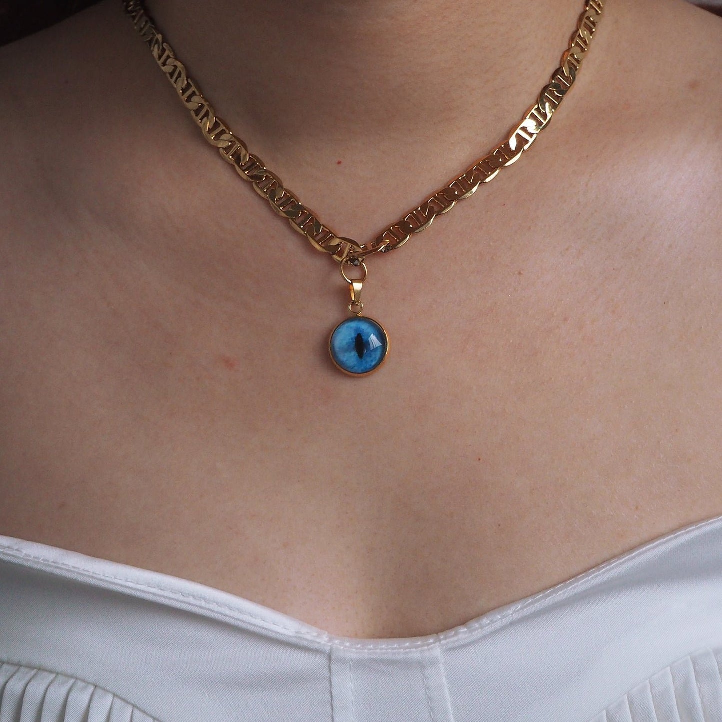 Custom Pet Eye Necklace