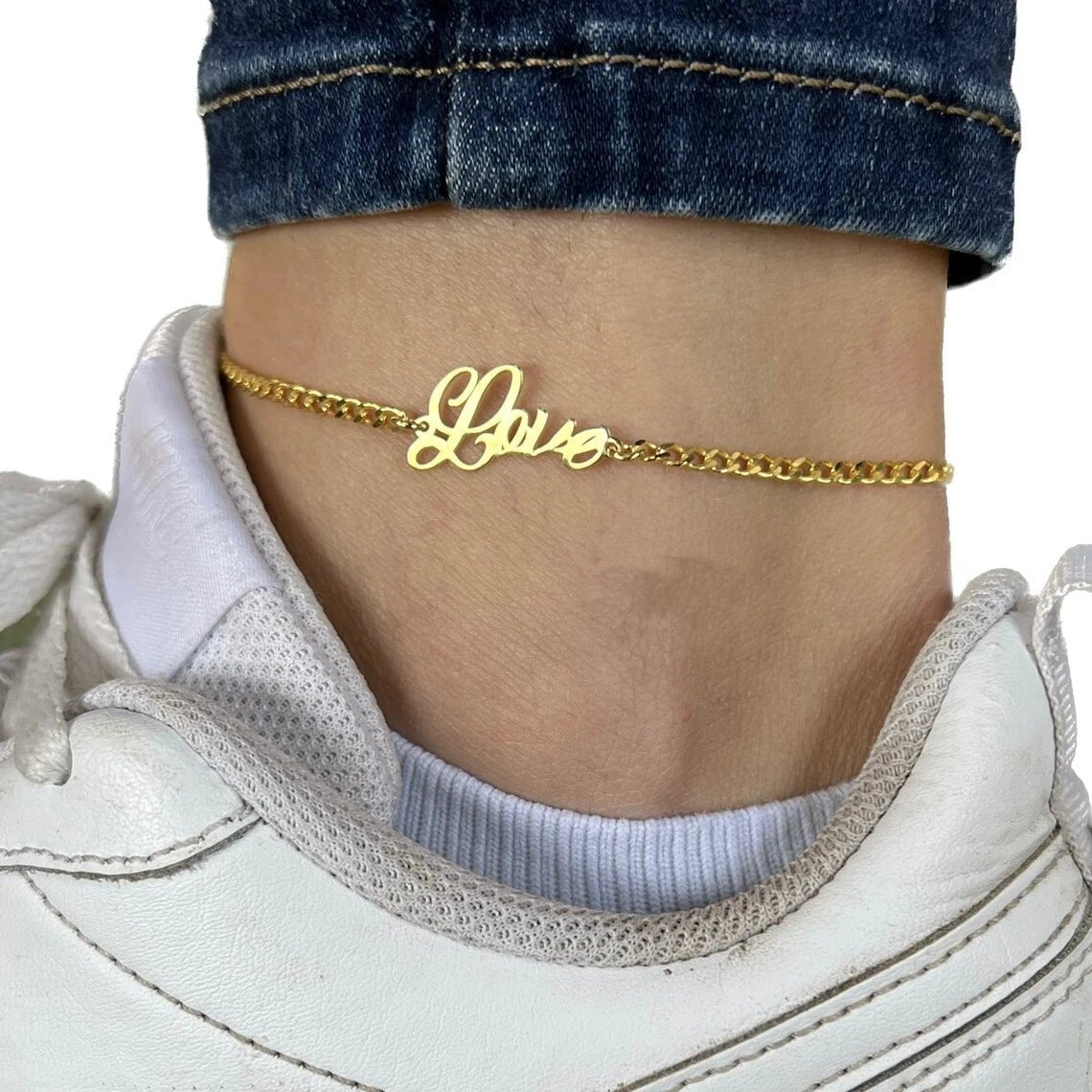 Personalized Name Anklet