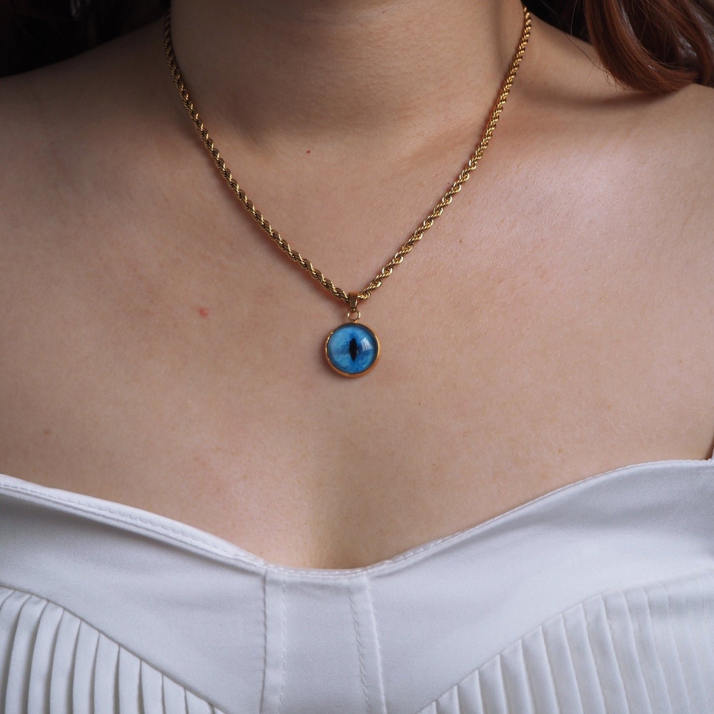 Custom Pet Eye Necklace