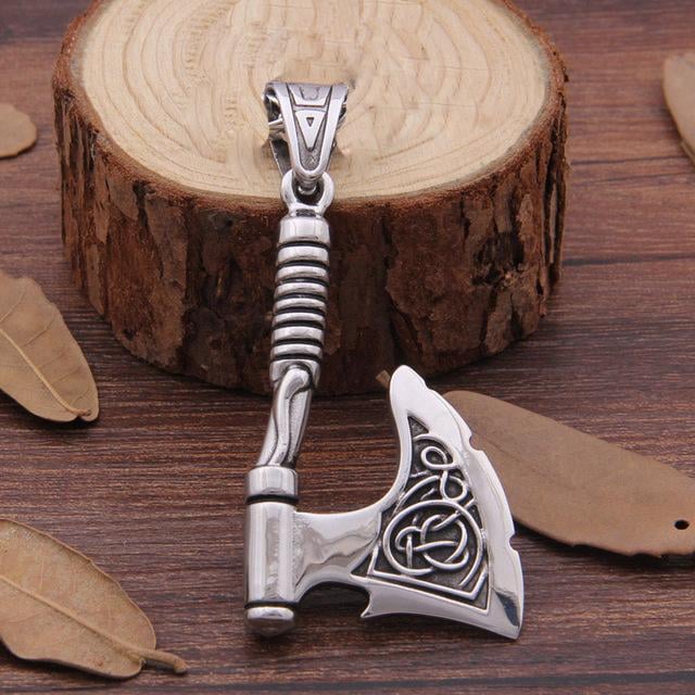 Viking Knot Axe Necklace